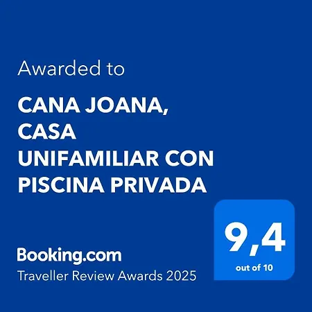 Cana Joana, Casa Unifamiliar Con Piscina Privada Holiday home Javea